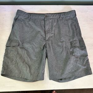 Classic Charcoal Cargo Shorts for Men